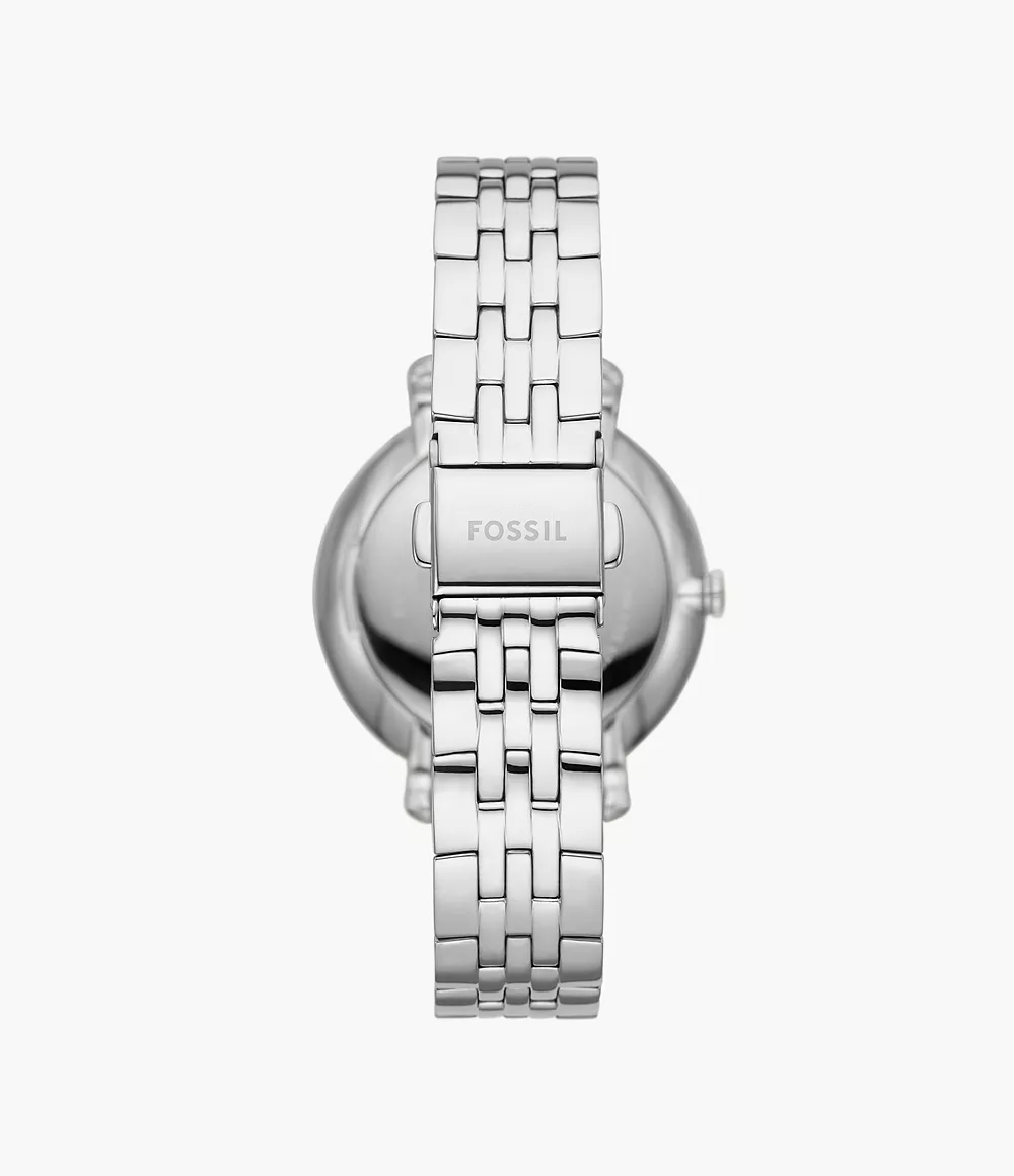 Reloj Fossil Jacqueline Solar y Lunar de mujer correa de metal