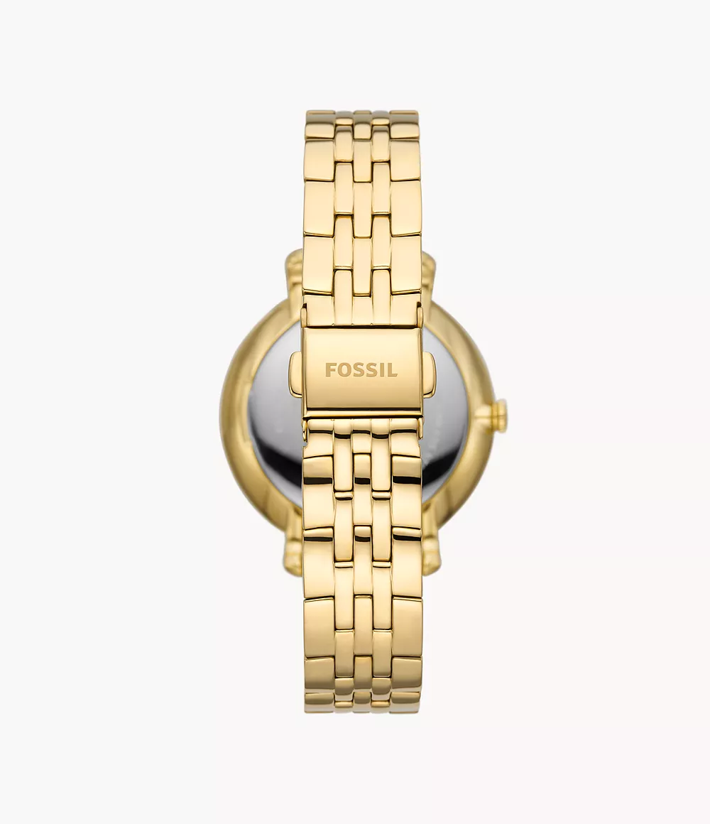 Reloj Fossil Jacqueline Solar y Lunar de mujer correa de metal