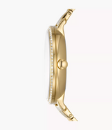 Reloj Fossil Jacqueline Solar y Lunar de mujer correa de metal