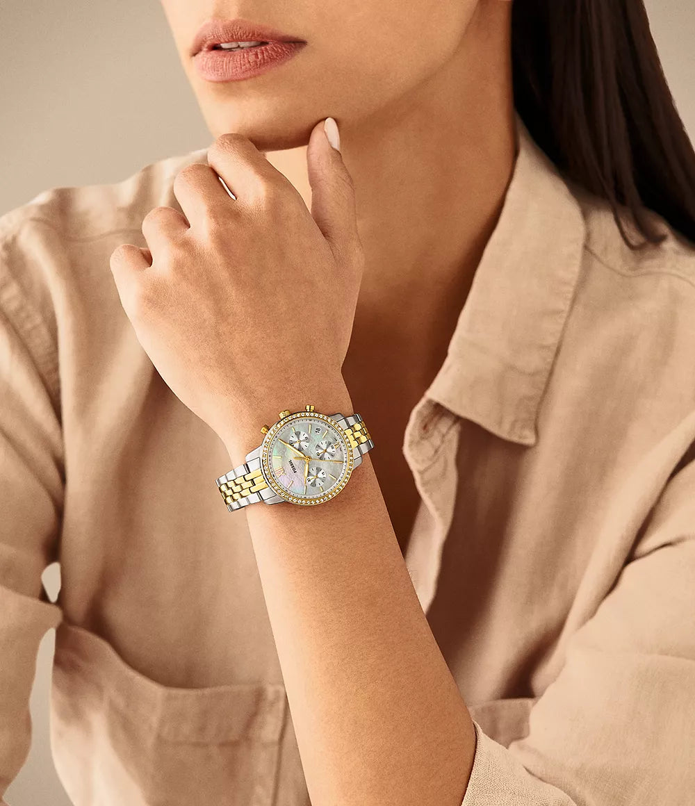 Reloj Fossil Neutra para dama pulsera de metal 36 mm