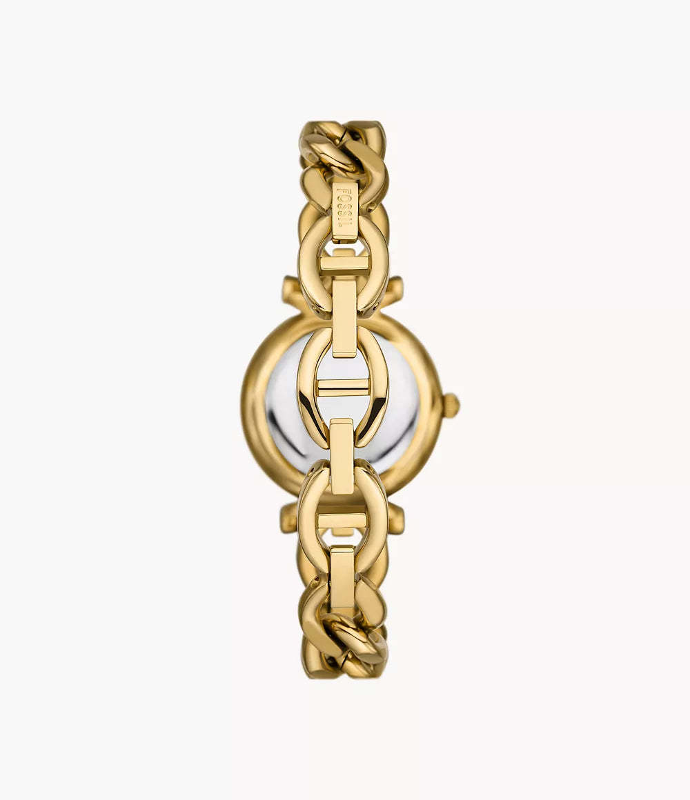 Reloj Fossil Carlie de dama correa de metal