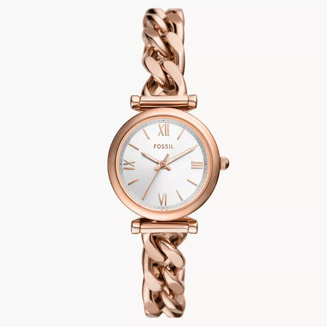 Reloj Fossil Carlie de dama correa de metal