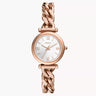 Reloj Fossil Carlie de dama correa de metal