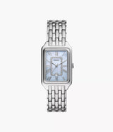 Reloj Fossil  para mujer pulsera de metal cuadrado