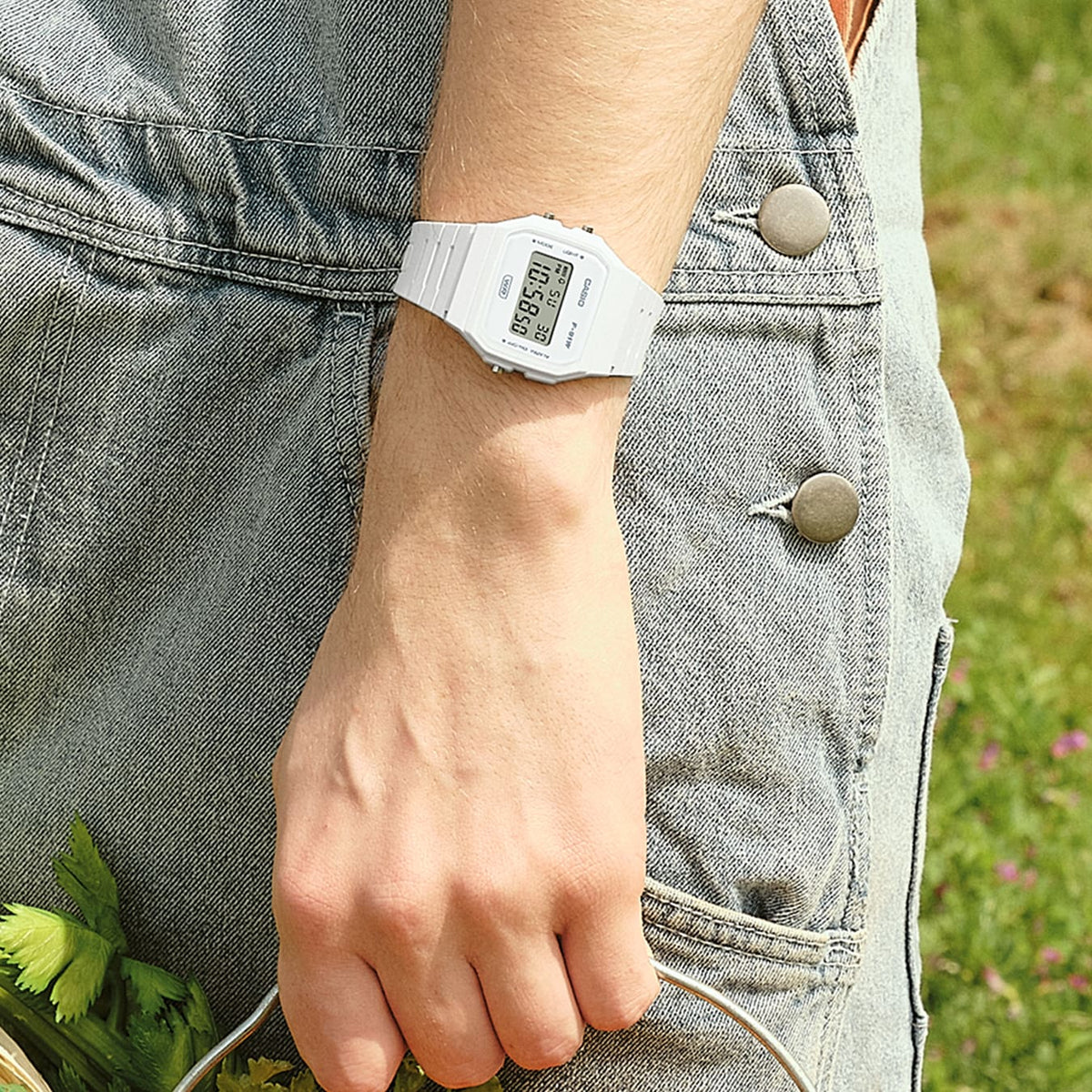 F-91WB Reloj Casio unisex pulsera de caucho