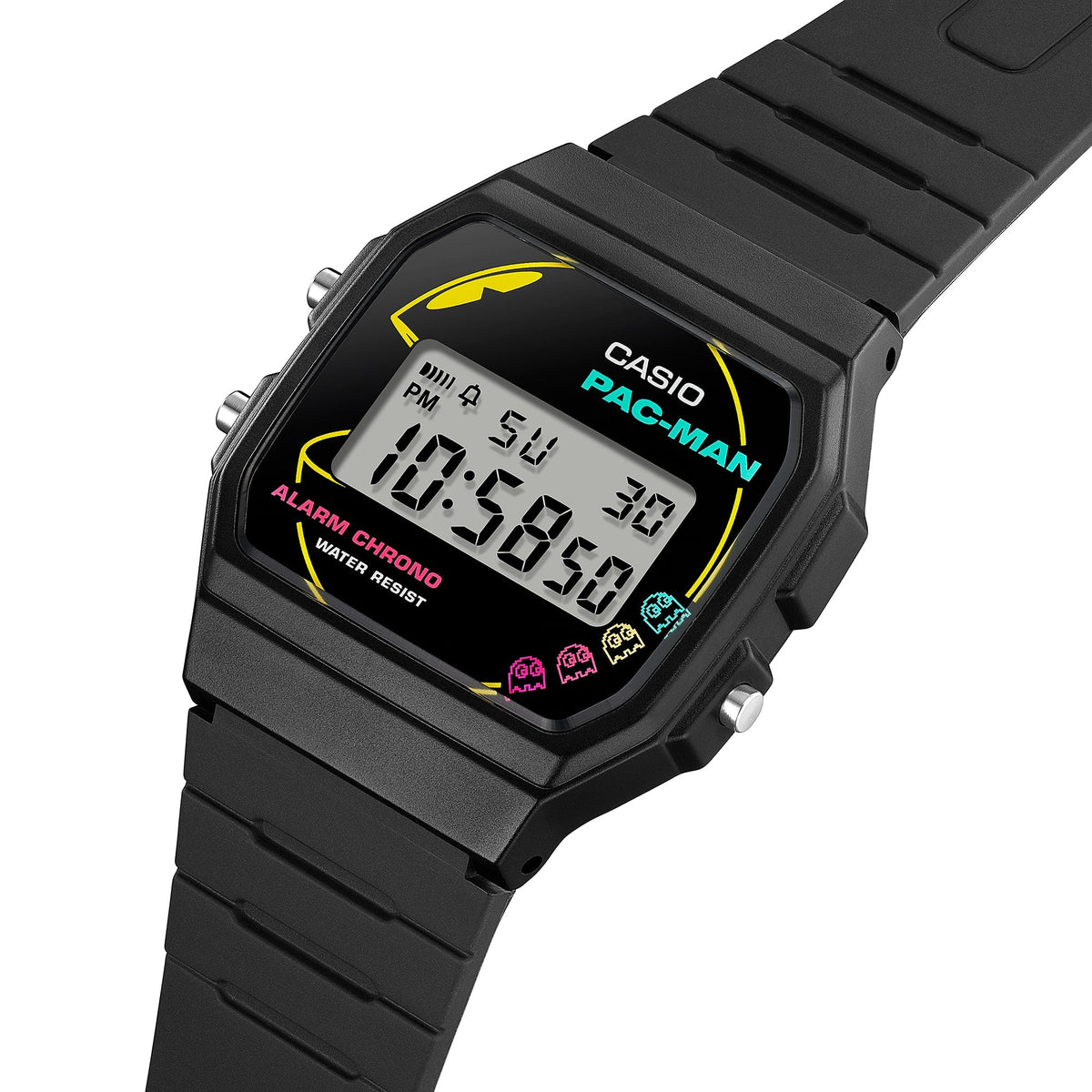 F-91WPC-1A Reloj Casio Pac-Man pulsera de caucho