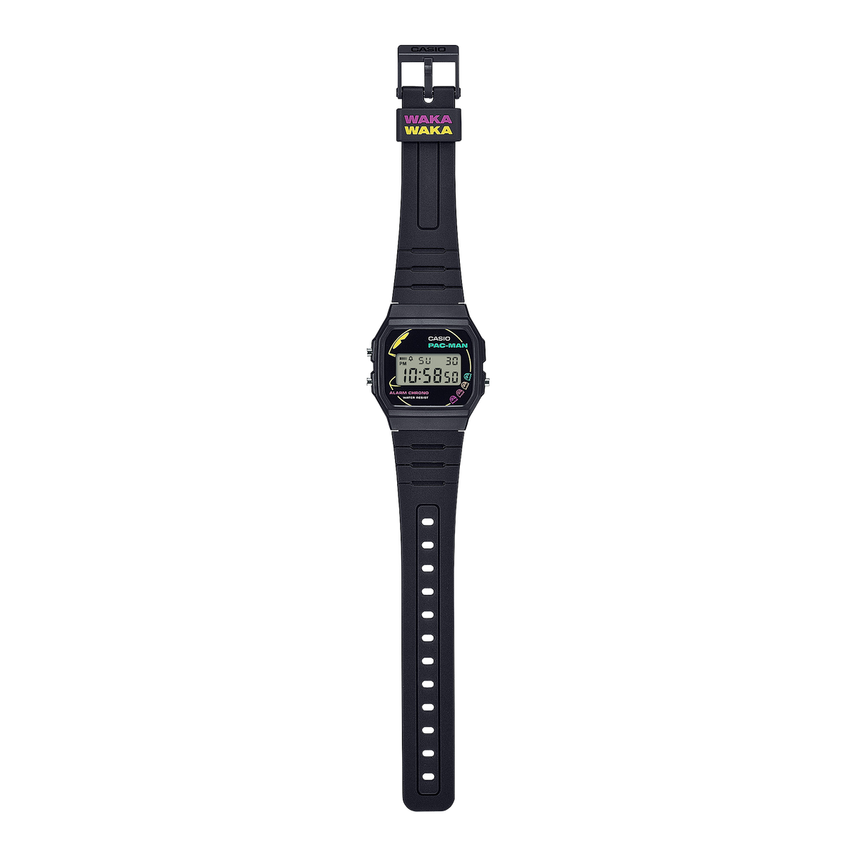 F-91WPC-1A Reloj Casio Pac-Man pulsera de caucho