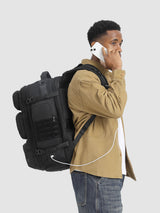 OZUKO 9842S Mochila de Viaje para Laptop – Puerto USB, Resistente al Agua