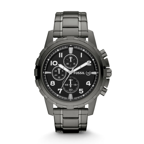 Reloj Fossil Dean de caballero correa de metal 45 mm