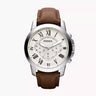 Reloj Fossil Grant de hombre banda de piel 44 mm