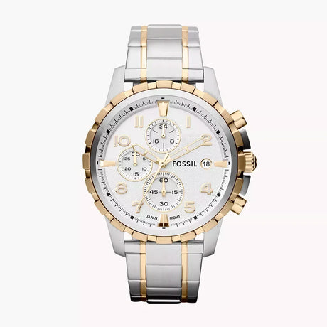 Reloj Fossil Dean de caballero correa de metal 45 mm