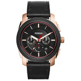 Reloj Fossil Machine de hombre pulsera de piel 46 mm