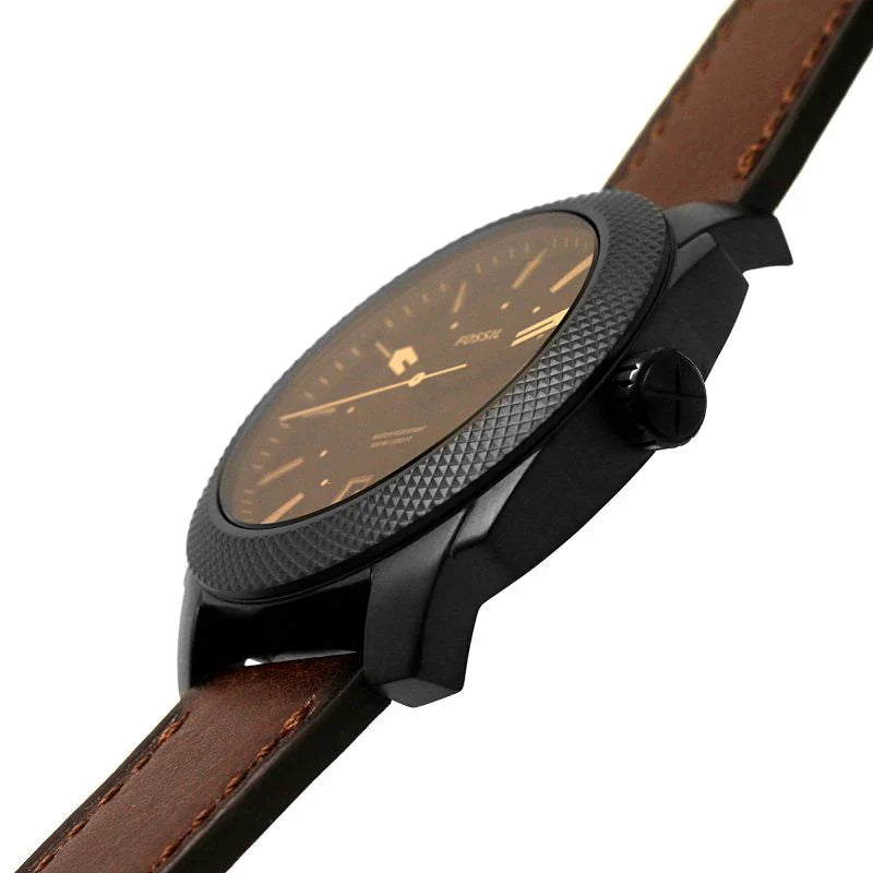 Reloj Fossil Machine de hombre pulsera de piel 46 mm