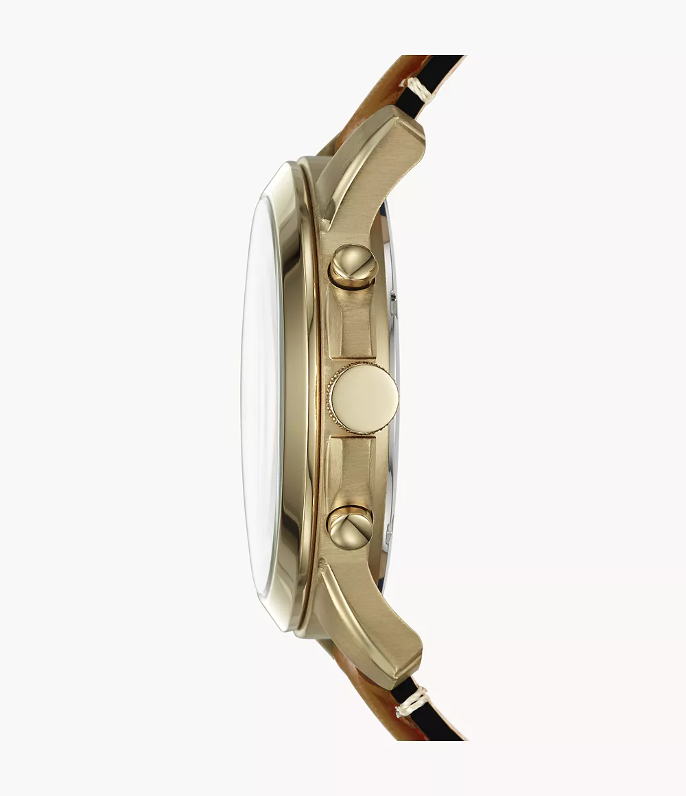 Reloj Fossil Grant de hombre banda de piel 44 mm