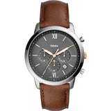 Fossil Neutra reloj Análogo para Caballero Correa de Cuero