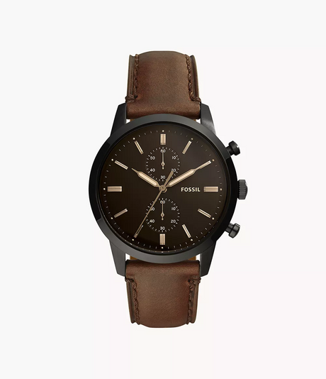 Reloj Fossil Townsman de hombre correa de cuero 44mm