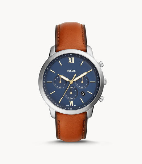 Fossil Neutra reloj Análogo para Caballero Correa de Cuero