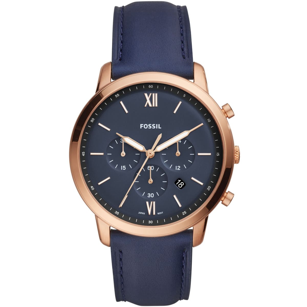 Fossil Neutra reloj Análogo para Caballero Correa de Cuero