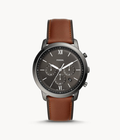 Fossil Neutra reloj Análogo para Caballero Correa de Cuero