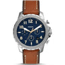 Reloj Fossil Bowman de caballero banda de cuero 46 mm