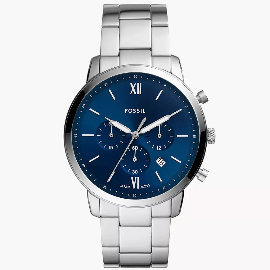 Reloj Fossil Neutra para caballero pulsera de metal 44mm