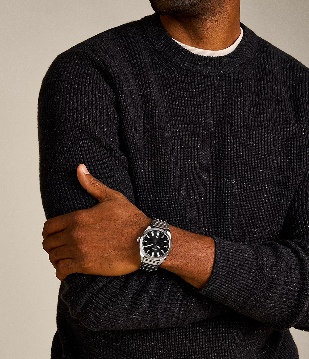 Fossil Everett Reloj para Hombre Análogo Pulsera de Metal
