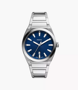 Fossil Everett Reloj para Hombre Análogo Pulsera de Metal
