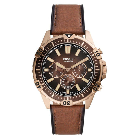 Reloj Fossil Garrett de hombre pulsera de cuero 44mm