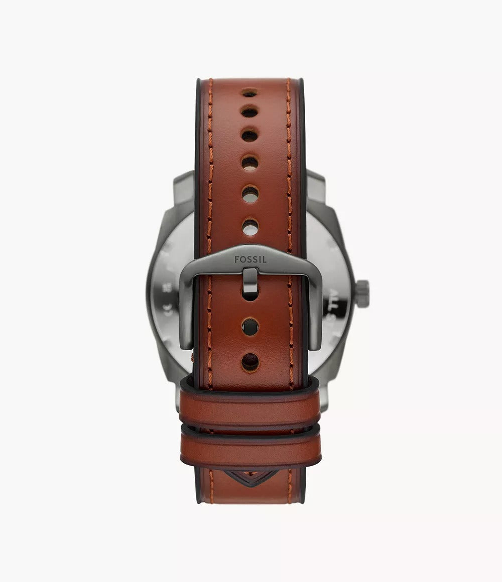 Reloj Fossil Machine para caballero pulsera de cuero