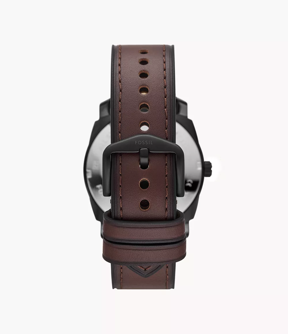 Reloj Fossil Machine para caballero pulsera de cuero
