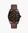 Reloj Fossil Machine para caballero pulsera de cuero