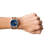 Reloj Fossil Machine para caballero pulsera de cuero