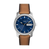 Reloj Fossil Machine para caballero pulsera de cuero