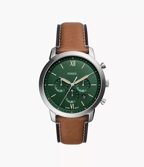 Fossil Neutra reloj Análogo para Caballero Correa de Cuero