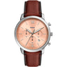 Fossil Neutra reloj Análogo para Caballero Correa de Cuero