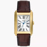 Reloj Fossil Carraway para caballero pulsera de cuero cuadrado