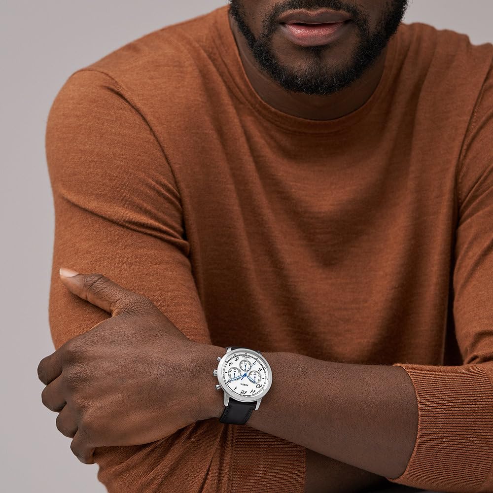 Reloj Cronógrafo de hombre pulsera de piel