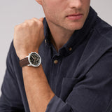 Reloj Cronógrafo de hombre pulsera de piel