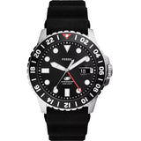 Reloj Fossil Blue GMT de caballero pulsera de caucho