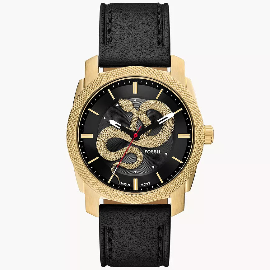 Reloj Fossil Machine de caballero correa de cuero 42 mm