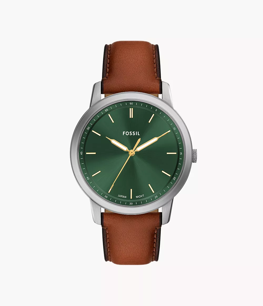 Fossil The Minimalist Reloj para Hombre Análogo Pulsera de Cuero