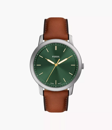 Fossil The Minimalist Reloj para Hombre Análogo Pulsera de Cuero