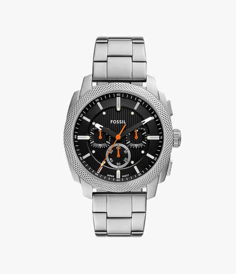 Reloj Machine Fossil de hombre pulsera de metal 44mm