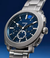 Reloj Machine Fossil de hombre pulsera de metal 44mm