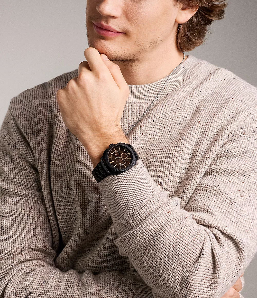Reloj Machine Fossil de hombre pulsera de metal 44mm