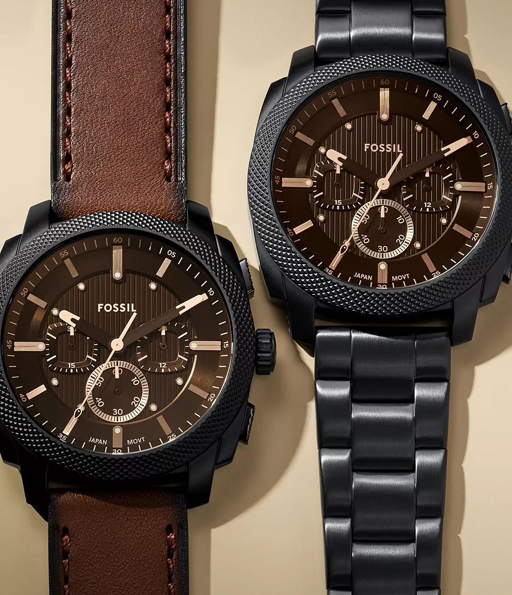 Reloj Machine Fossil de hombre pulsera de metal 44mm