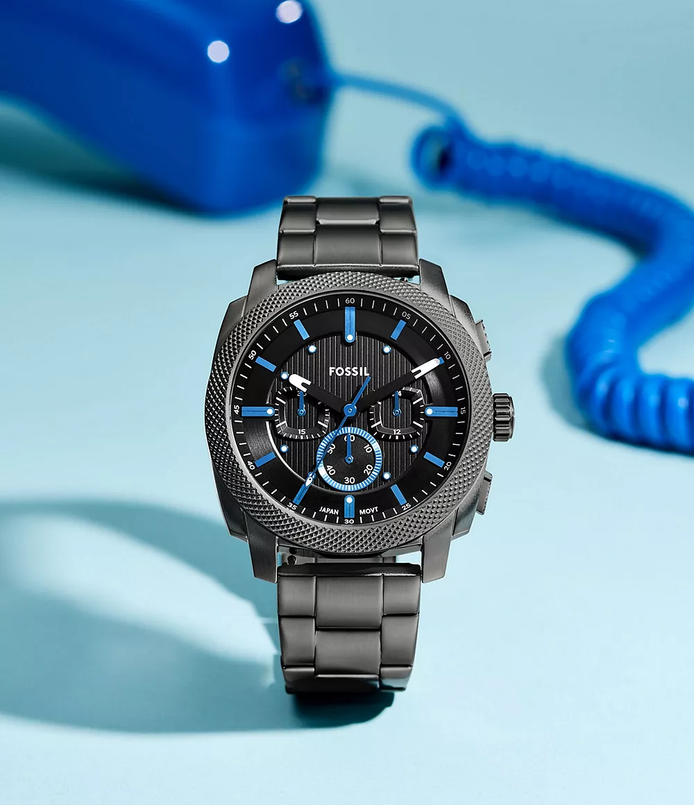 Reloj Machine Fossil de hombre pulsera de metal 44mm