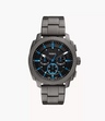 Reloj Machine Fossil de hombre pulsera de metal 44mm