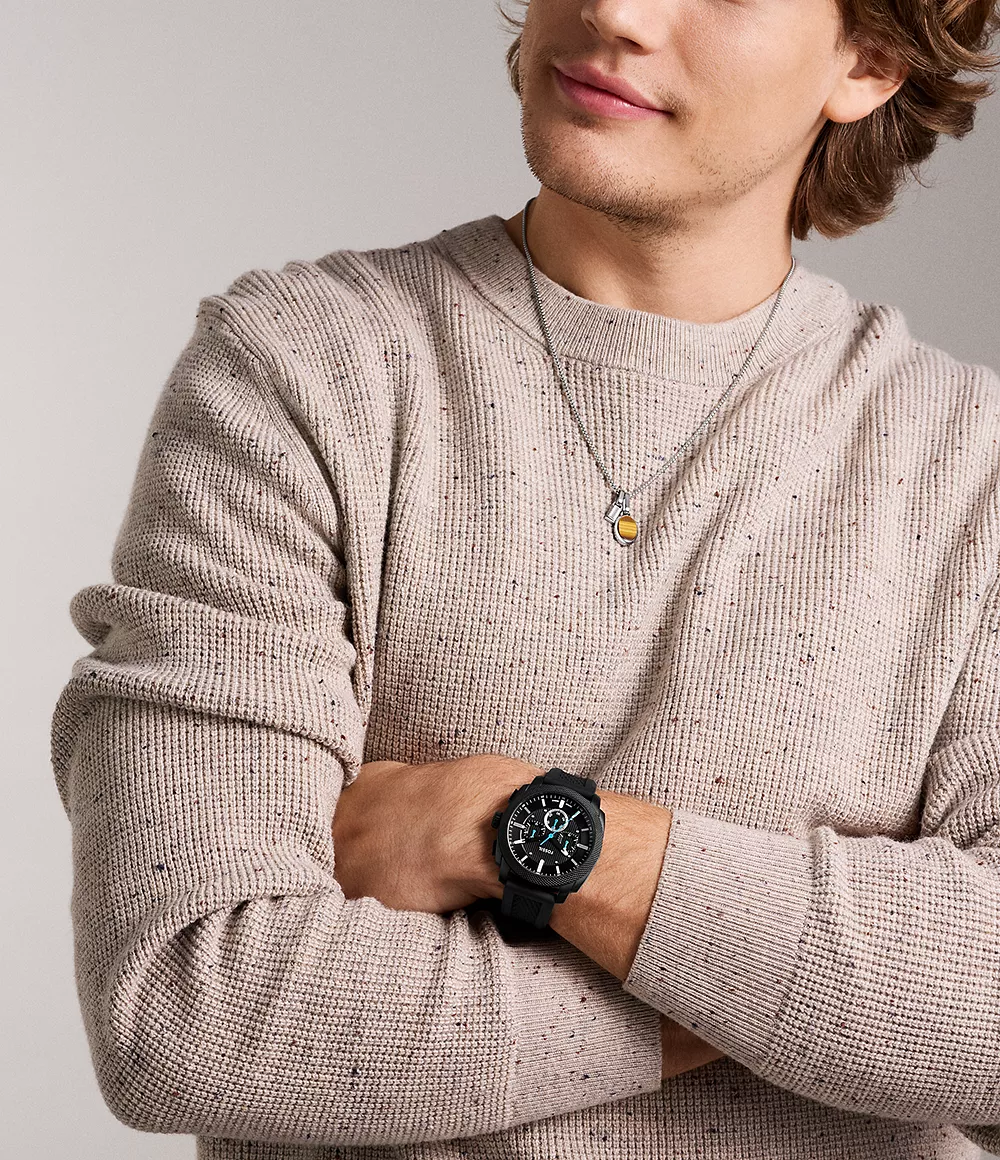 Reloj Fossil Machine de hombre pulsera de resina