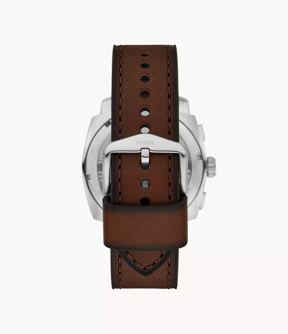 Reloj Fossil Machine de hombre banda de piel 44 mm